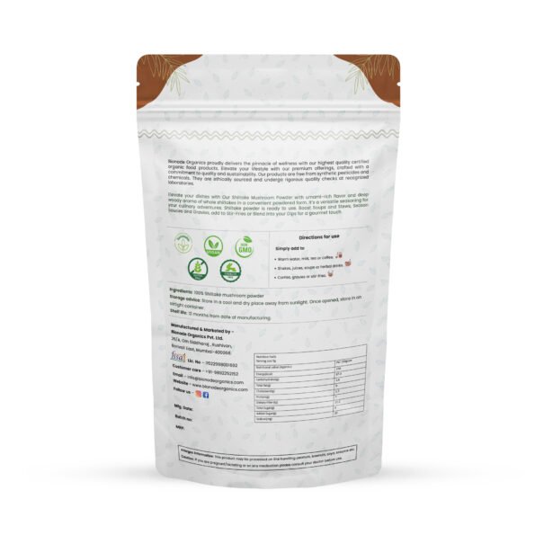 Mushroom powder front
